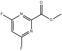 2-Pyrimidinecarboxylic acid, 4,6-difluoro-, methyl ester 结构式