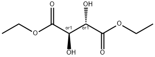 Butanedioic acid, 2,3-dihydroxy-, diethyl ester, (2R,3S)-rel- Structure