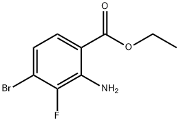 2-氨基-4-溴-3-氟苯甲酸乙酯, 2106759-68-4, 结构式