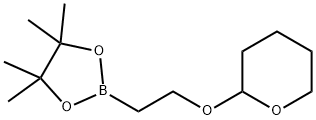 2H-Pyran, tetrahydro-2-[2-(4,4,5,5-tetramethyl-1,3,2-dioxaborolan-2-yl)ethoxy]- Struktur