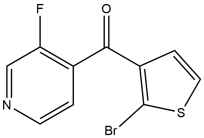 (2-Bromo-3-thienyl)(3-fluoro-4-pyridinyl)methanone,2107806-99-3,结构式