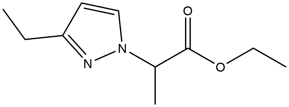 ethyl 2-(3-ethyl-1H-pyrazol-1-yl)propanoate Structure
