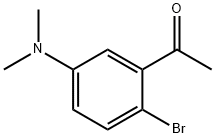 2-溴-5-(二甲氨基)苯乙酮 结构式