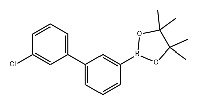 1,3,2-Dioxaborolane, 2-(3'-chloro[1,1'-biphenyl]-3-yl)-4,4,5,5-tetramethyl- 结构式