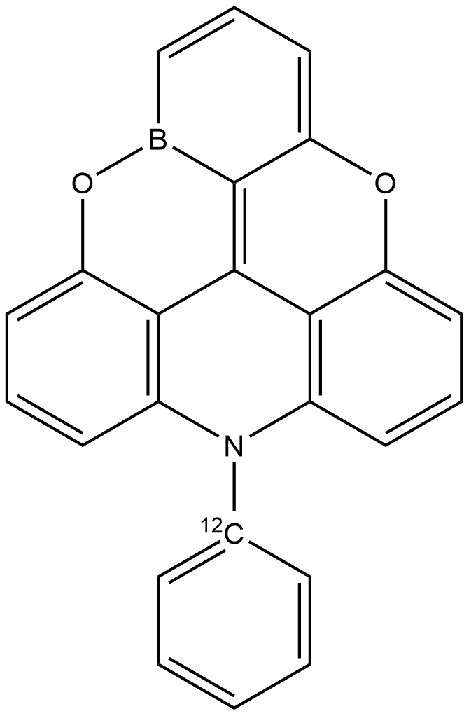 12-Phenyl-12H-4,8-dioxa-12-aza-12c-boradibenzo[cd,mn]pyrene Structure