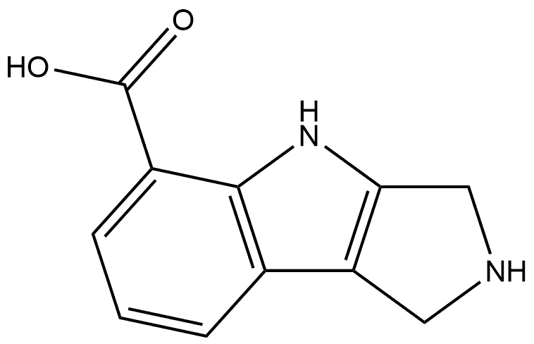 1H,2H,3H,4H-pyrrolo[3,4-b]indole-5-carboxylic acid 结构式