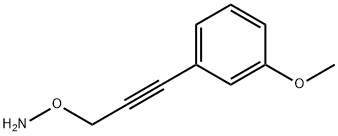 Hydroxylamine, O-[3-(3-methoxyphenyl)-2-propyn-1-yl]- Structure