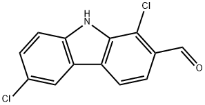 9H-Carbazole-2-carboxaldehyde, 1,6-dichloro- Structure