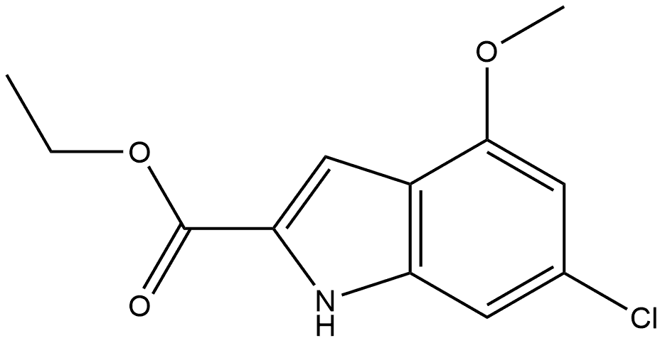 Ethyl 6-Chloro-4-methoxyindole-2-carboxylate Structure