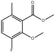 Methyl 3-fluoro-2-methoxy-6-methylbenzoate 化学構造式