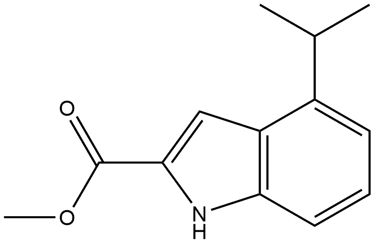 Methyl 4-Isopropylindole-2-carboxylate Structure