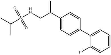 2-Propanesulfonamide, N-[2-(2'-fluoro[1,1'-biphenyl]-4-yl)propyl]-|化合物 T27951