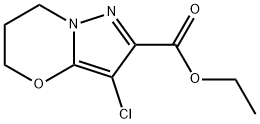 5H-Pyrazolo[5,1-b][1,3]oxazine-2-carboxylic acid, 3-chloro-6,7-dihydro-, ethyl ester,2113697-32-6,结构式