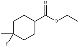Ethyl 4-fluoro-4-methylcyclohexane-1-carboxylate Struktur
