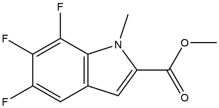 Methyl 5,6,7-Trifluoro-1-methylindole-2-carboxylate Structure