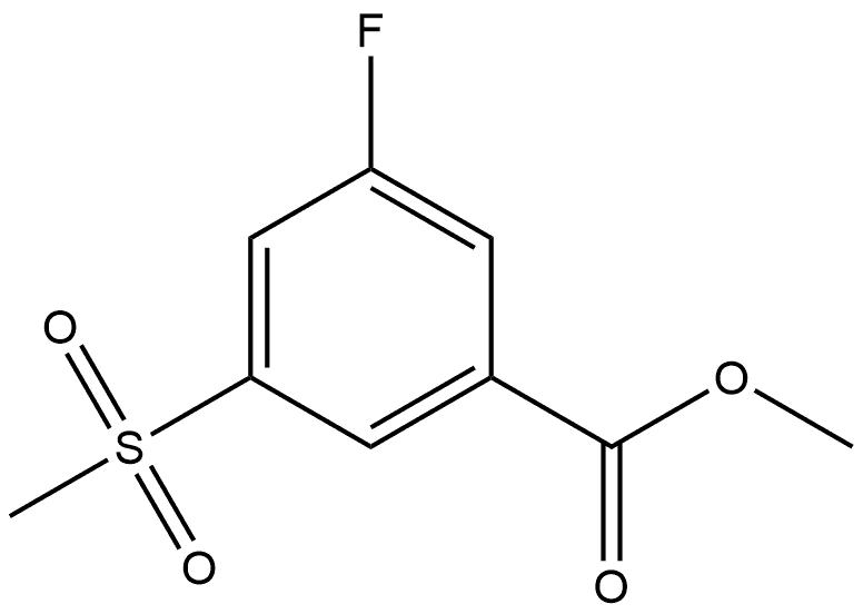 Methyl 3-fluoro-5-(methylsulfonyl)benzoate Structure