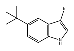 1H-Indole, 3-bromo-5-(1,1-dimethylethyl)- Structure