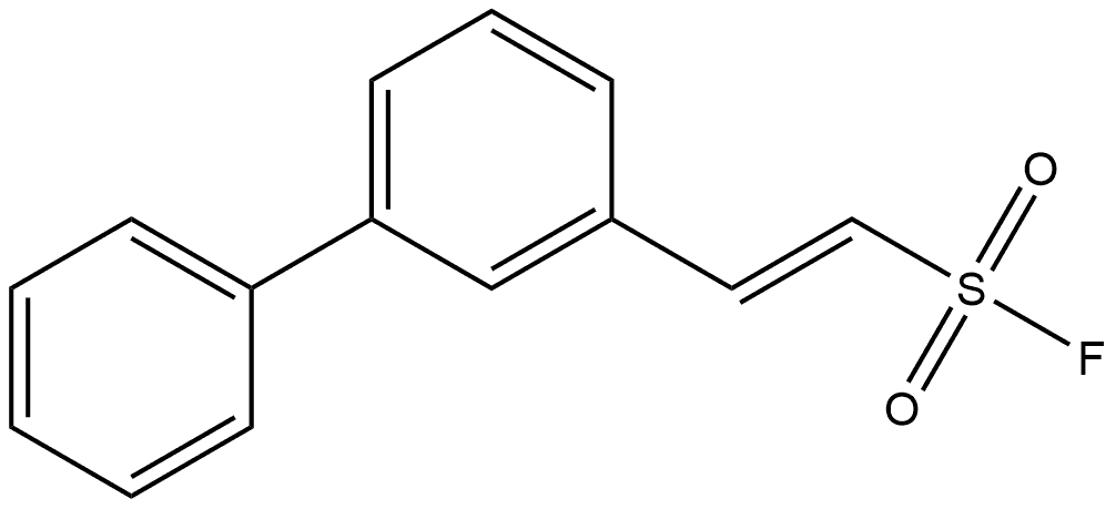 Ethenesulfonyl fluoride, 2-[1,1'-biphenyl]-3-yl-, Structure