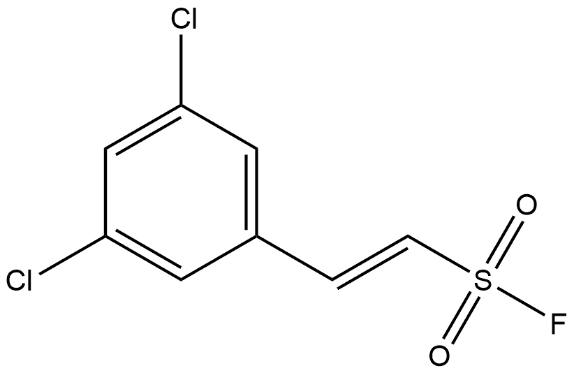 Ethenesulfonyl fluoride, 2-(3,5-dichlorophenyl)-, 结构式
