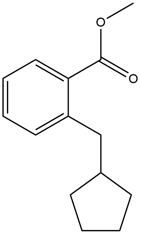 Methyl 2-(cyclopentylmethyl)benzoate Structure
