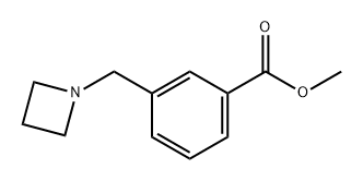 Benzoic acid, 3-(1-azetidinylmethyl)-, methyl ester Structure