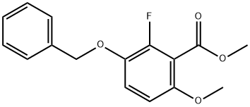 Methyl 3-(benzyloxy)-2-fluoro-6-methoxybenzoate 结构式