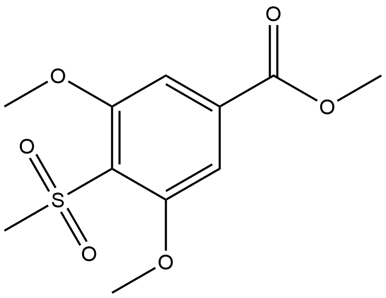 Methyl 3,5-dimethoxy-4-(methylsulfonyl)benzoate Structure