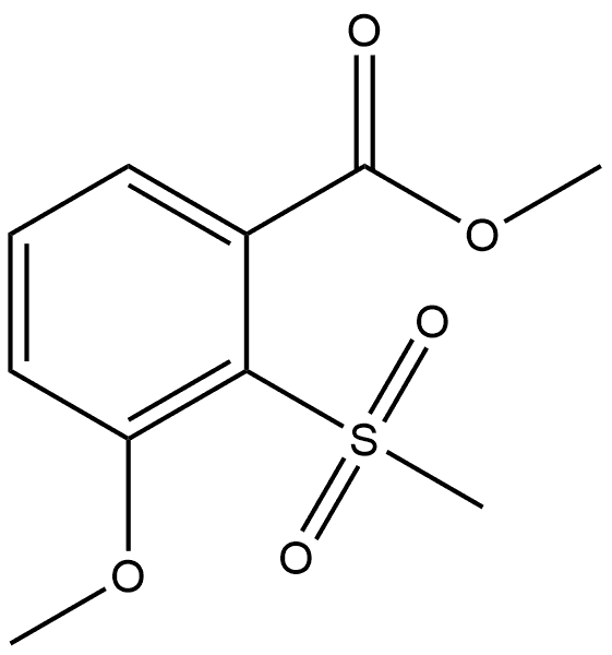 Methyl 3-methoxy-2-(methylsulfonyl)benzoate 结构式