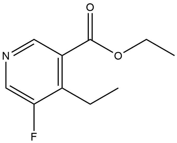 Ethyl 4-ethyl-5-fluoro-3-pyridinecarboxylate Structure
