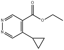 ethyl 5-cyclopropylpyridazine-4-carboxylate 结构式