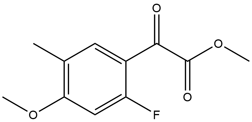 Methyl 2-fluoro-4-methoxy-5-methyl-α-oxobenzeneacetate Structure