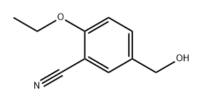 Benzonitrile, 2-ethoxy-5-(hydroxymethyl)- Struktur