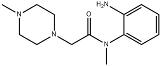 1-Piperazineacetamide, N-(2-aminophenyl)-N,4-dimethyl- 化学構造式