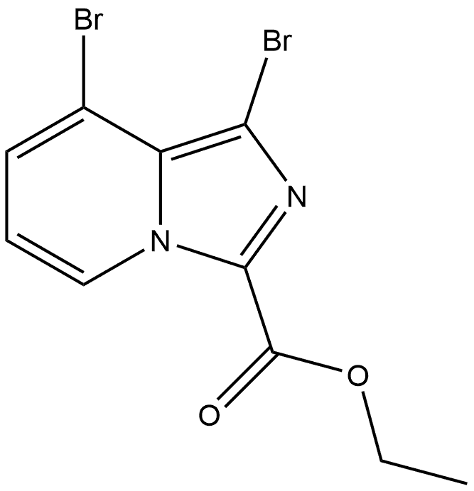 ethyl 1,8-dibromoimidazo[1,5-a]pyridine-3-carboxylate Structure
