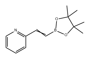 Pyridine, 2-[2-(4,4,5,5-tetramethyl-1,3,2-dioxaborolan-2-yl)ethenyl]- Structure