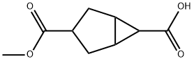 3-甲氧基羰基双环[3.1.0]己烷-6-羧酸 结构式