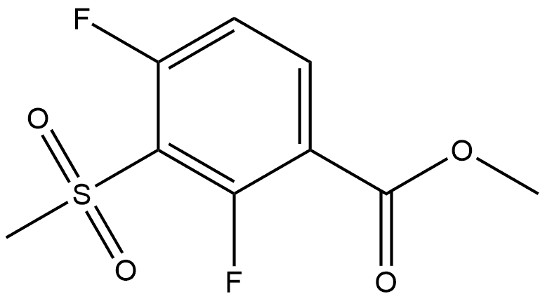 Methyl 2,4-difluoro-3-(methylsulfonyl)benzoate Structure