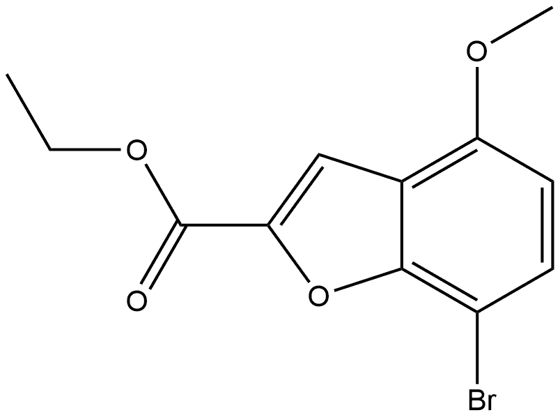 ethyl 7-bromo-4-methoxybenzofuran-2-carboxylate Structure