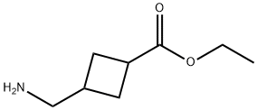 Cyclobutanecarboxylic acid, 3-(aminomethyl)-, ethyl ester Structure