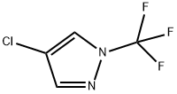 1H-Pyrazole, 4-chloro-1-(trifluoromethyl)- 结构式
