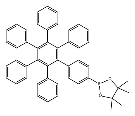 1,3,2-Dioxaborolane, 4,4,5,5-tetramethyl-2-(3',4',5',6'-tetraphenyl[1,1':2',1''-terphenyl]-4-yl)- Struktur