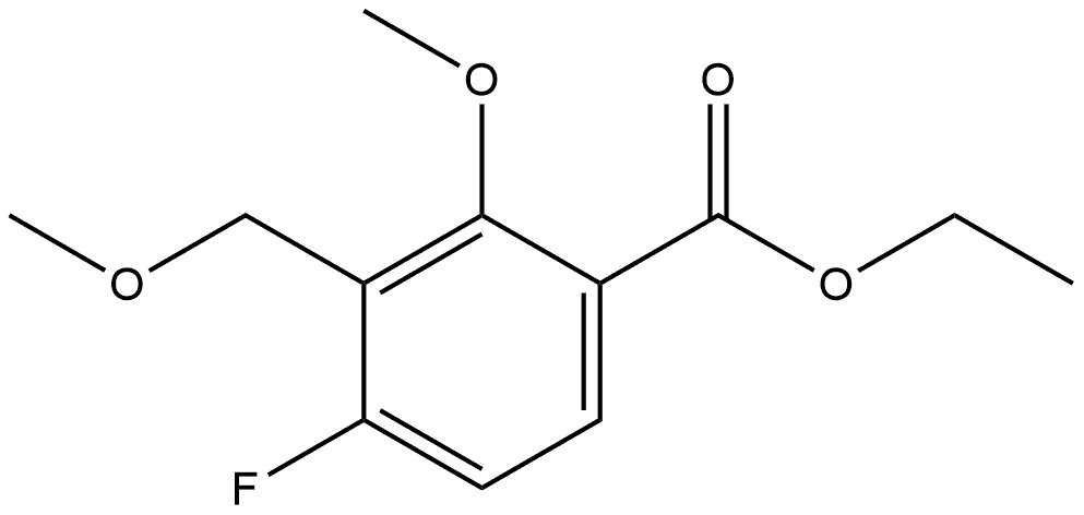 Ethyl 4-fluoro-2-methoxy-3-(methoxymethyl)benzoate Structure