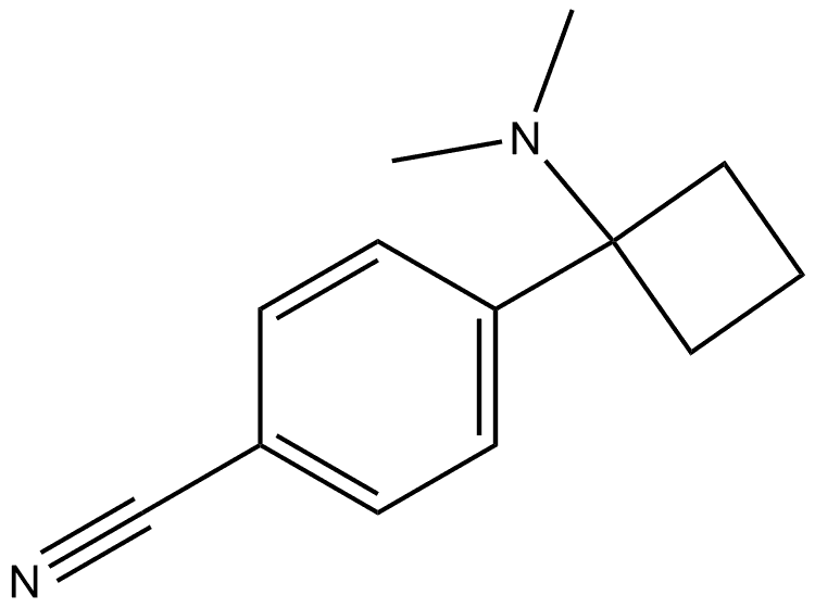 4-1-(Dimethylamino)cyclobutylbenzonitrile Structure