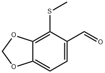 4-(methylthio)benzo[d][1,3]dioxole-5-carbaldehyde Structure