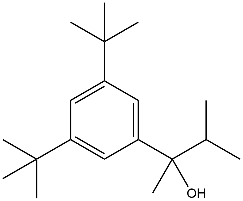 3,5-Bis(1,1-dimethylethyl)-α-methyl-α-(1-methylethyl)benzenemethanol,2124229-78-1,结构式