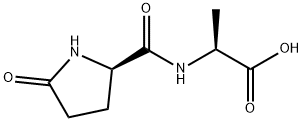 ((R)-5-oxopyrrolidine-2-carbonyl)-L-alanine Struktur