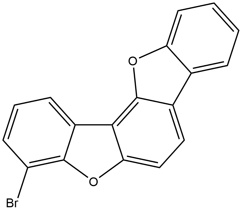 4-溴苯并[1,2-B:3,4-B']双苯并呋喃 结构式