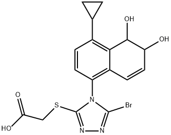 Lesinurad M4 Metabolite Structure