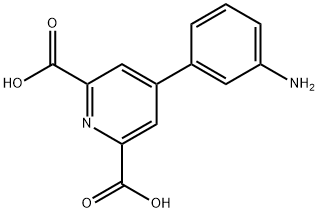 2,6-Pyridinedicarboxylic acid, 4-(3-aminophenyl)- Structure