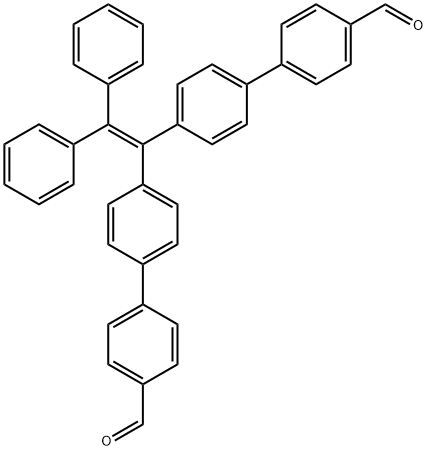 4',4'''-(2,2-diphenylethene-1,1-diyl)bis([1,1'-biphenyl]-4-carbaldehyde) Structure